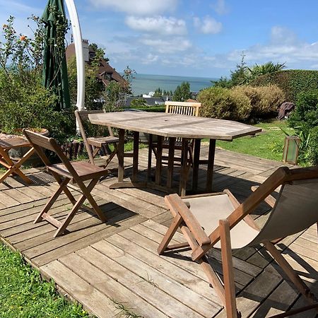 Grand Rez De Jardin-Terrasse Avec Vue Sur La Mer - 2 Chambres Блонвіль-сюр-Мер Екстер'єр фото